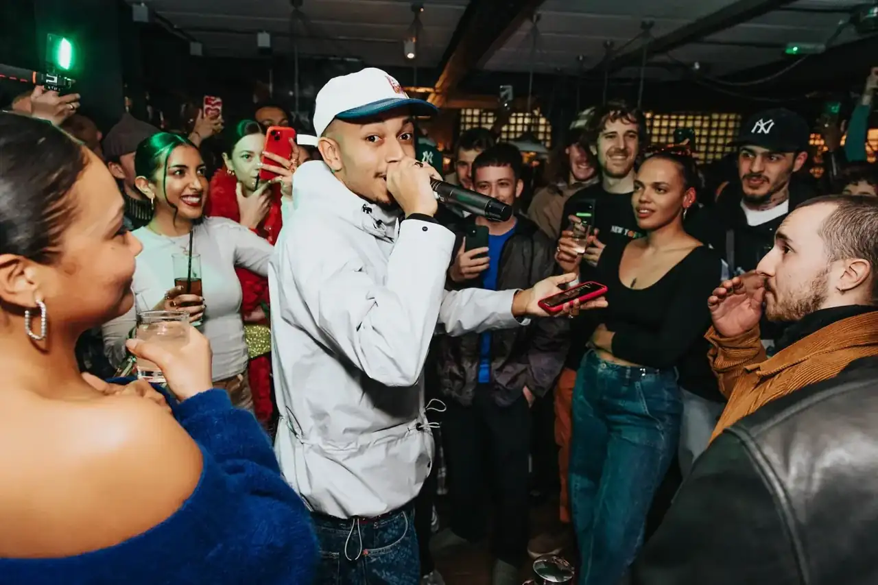 Live on the mic