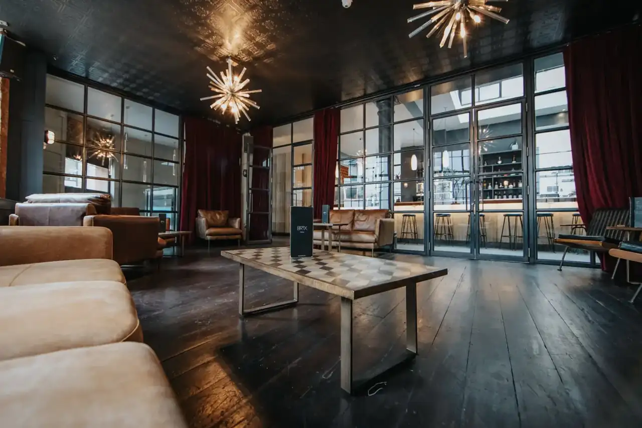 A BRIX room set for a private event