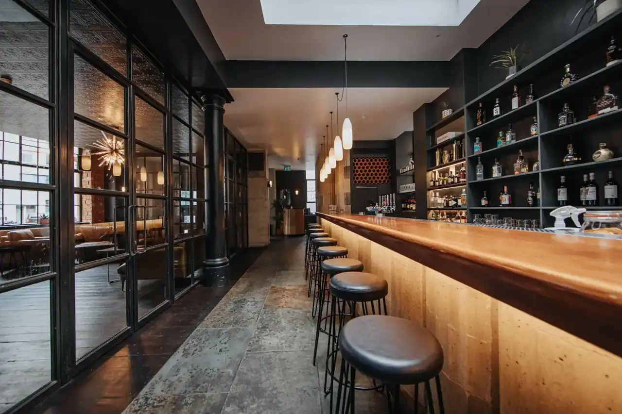 The bar at BRIX